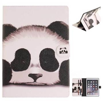 Sleeping Panda Painting Tablet Leather Wallet Flip Cover for iPad Air 2 iPad6