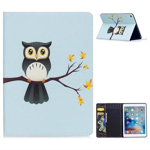 Owl on Tree Folio Stand Leather Wallet Case for iPad Air 2 iPad6