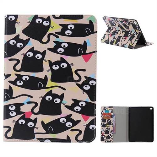 Cute Kitten Cat Folio Flip Stand Leather Wallet Case for iPad Air 2 iPad6