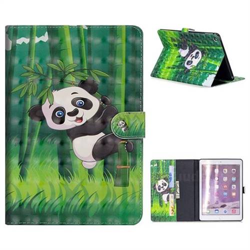 Climbing Bamboo Panda 3D Painted Leather Tablet Wallet Case for iPad Air 2 iPad6