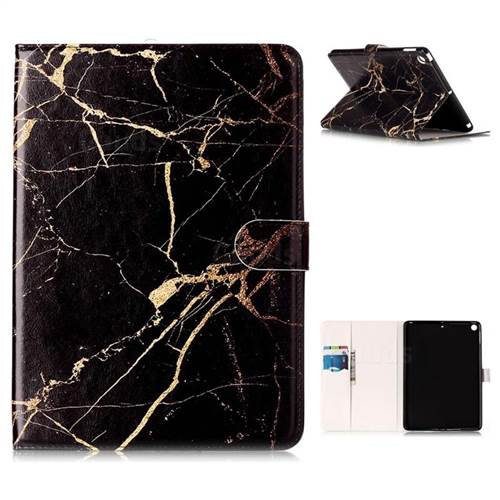 Black Gold Marble Folio Flip Stand PU Leather Wallet Case for iPad Pro 9.7 2017 9.7 inch