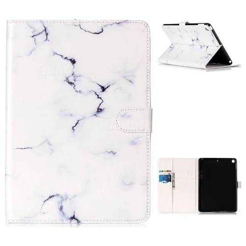 Soft White Marble Folio Flip Stand PU Leather Wallet Case for iPad Pro 9.7 2017 9.7 inch