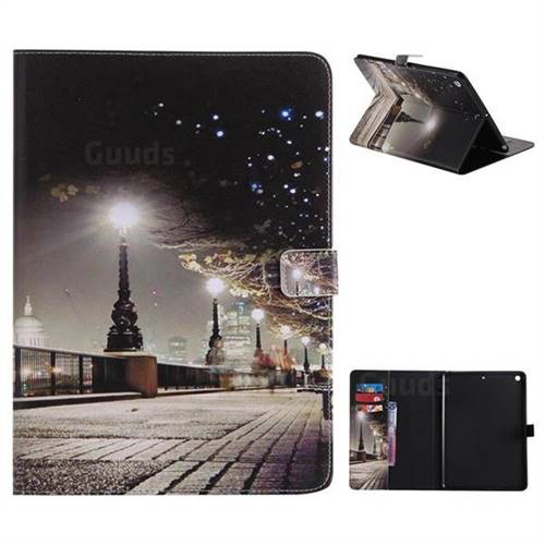 City Night iew Folio Flip Stand Leather Wallet Case for iPad 9.7 2017 9.7 inch