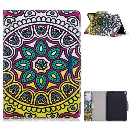 Sun Flower Folio Flip Stand Leather Wallet Case for iPad 9.7 2017 9.7 inch