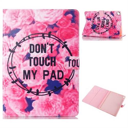 Retro Flowers Folio Stand Leather Wallet Case for Apple iPad 9.7 (2018)