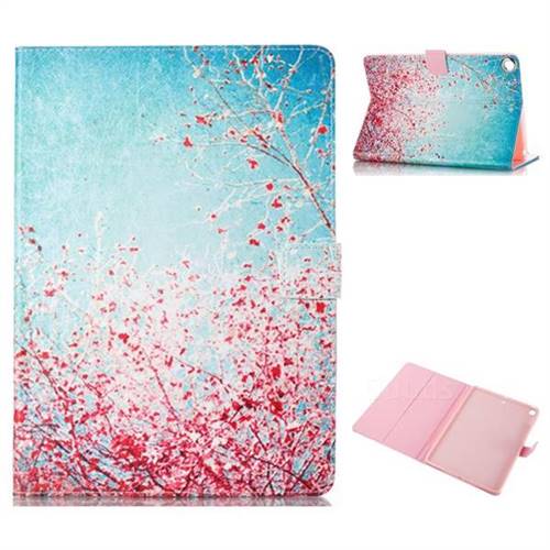 Cherry Blossoms Folio Stand Leather Wallet Case for Apple iPad 9.7 (2018)