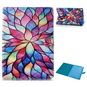 Colorful Lotus Folio Stand Leather Wallet Case for iPad Air (3rd Gen) 10.5 2019