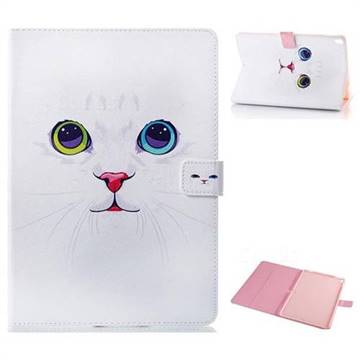 White Cat Folio Stand Leather Wallet Case for iPad Air (3rd Gen) 10.5 2019