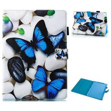 Blue Butterflies Folio Stand Leather Wallet Case for iPad Air (3rd Gen) 10.5 2019