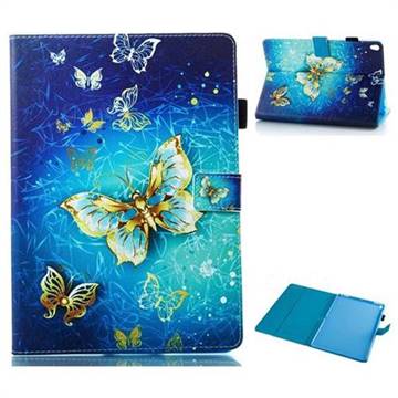Gold Butterfly Folio Stand Leather Wallet Case for iPad Air (3rd Gen) 10.5 2019