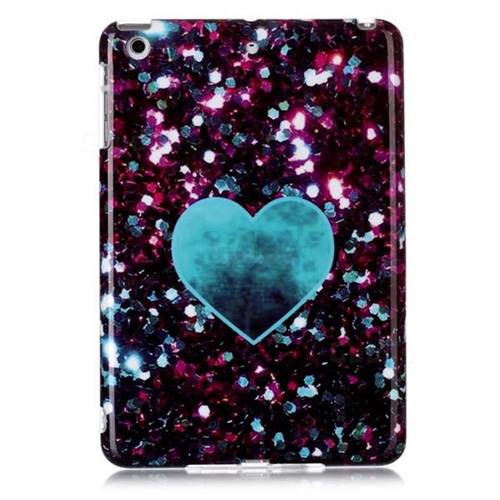 Glitter Green Heart Marble Clear Bumper Glossy Rubber Silicone Phone Case For Ipad Mini 1 2 3 Tpu Case Guuds