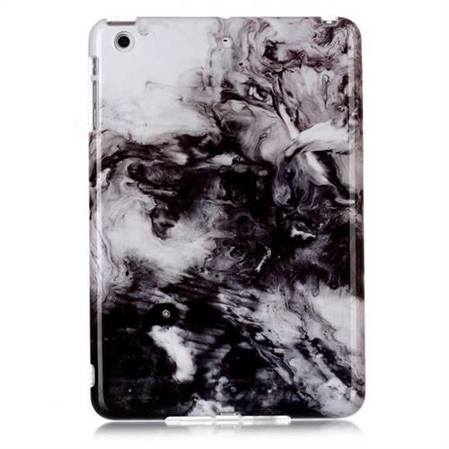 Smoke Ink Painting Marble Clear Bumper Glossy Rubber Silicone Phone Case for iPad Mini 1 2 3