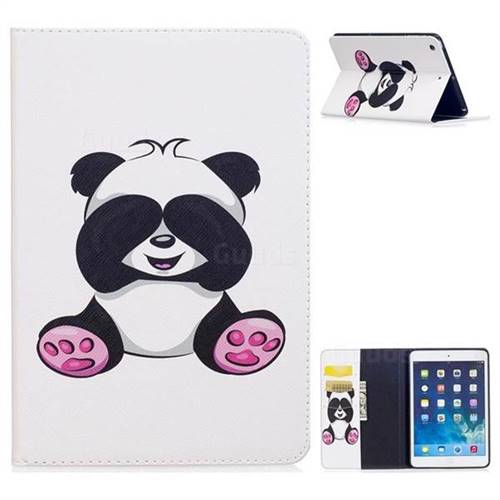 Lovely Panda Folio Stand Leather Wallet Case for iPad Mini 1 2 3