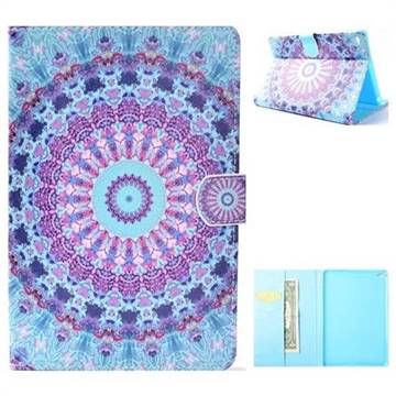 Mint Green Mandala Flower Folio Flip Stand Leather Wallet Case for iPad Mini 1 2 3