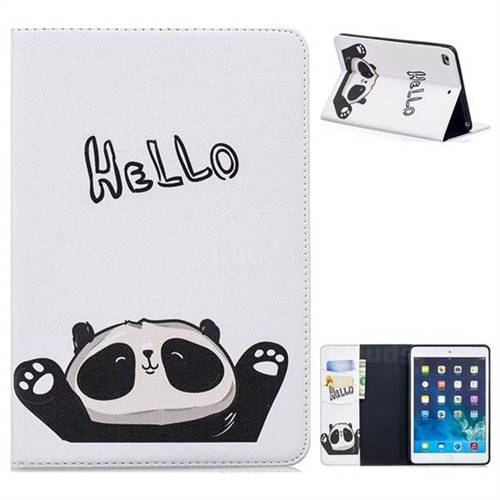 Hello Panda Folio Stand Tablet Leather Wallet Case for iPad Mini 1 2 3