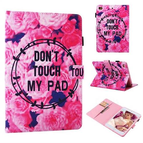Retro Flowers Folio Stand Leather Wallet Case for iPad Mini 1 2 3