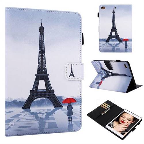 Rain Eiffel Tower Folio Stand Leather Wallet Case for iPad Mini 1 2 3