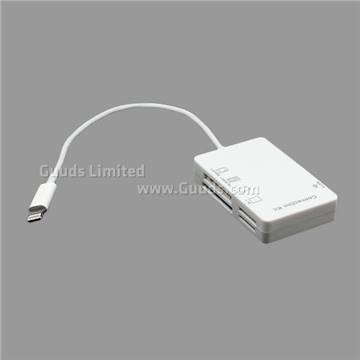 8 Pin 5 in 1 M2 TF Micro SD Card Reader Camera Connection Kit for iPad Mini / iPad 4