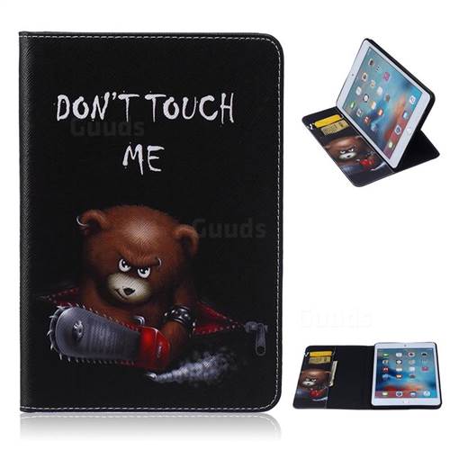 Chainsaw Bear Stand Leather Wallet Case for iPad Mini 4