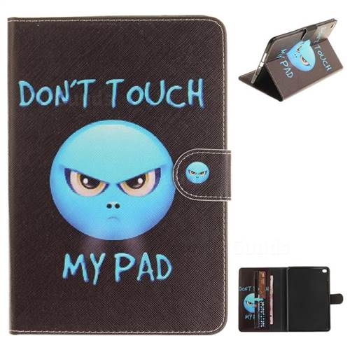 Not Touch My Phone Painting Tablet Leather Wallet Flip Cover for iPad Mini 4