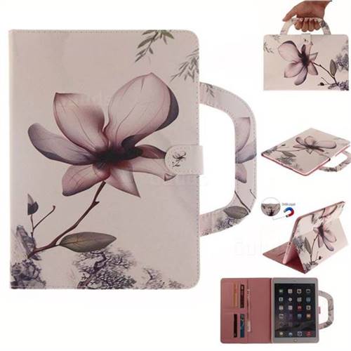 Magnolia Flower Handbag Tablet Leather Wallet Flip Cover for iPad Mini 4