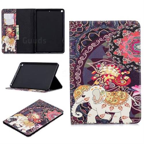 Totem Flower Elephant Folio Stand Tablet Leather Wallet Case for iPad Mini 5 Mini5
