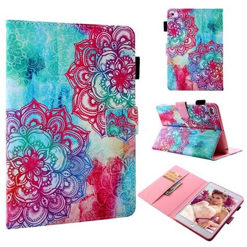 Fire Red Flower Folio Stand Leather Wallet Case for iPad Mini 5 Mini5