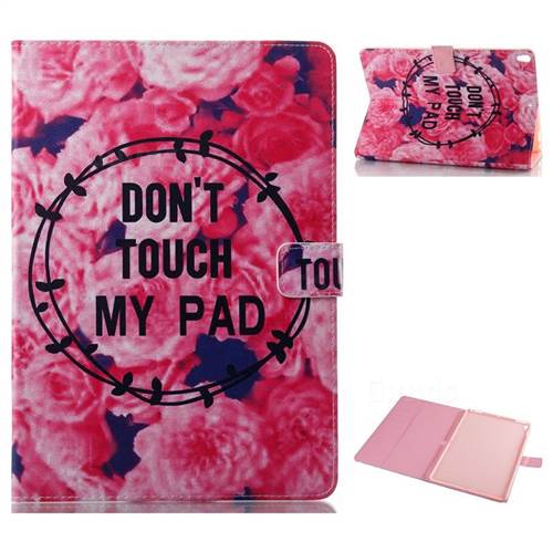 Retro Flowers Folio Stand Leather Wallet Case for iPad Pro 10.5