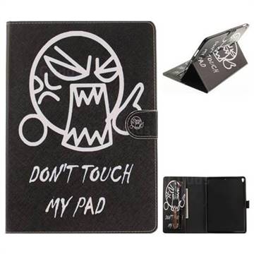 Do Not Touch Me Painting Tablet Leather Wallet Flip Cover for iPad Pro 10.5