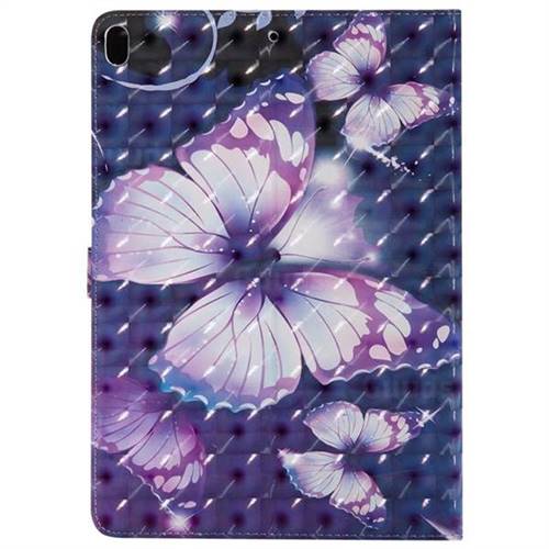 Pink Butterfly 3D Painted Tablet Leather Wallet Case for iPad Pro 10.5