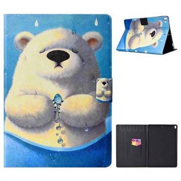 Polar Bear Stand Painted Tablet Leather Case for iPad Pro 10.5
