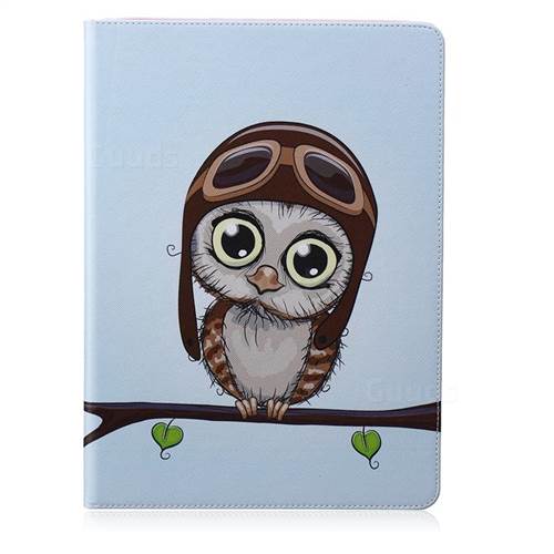 Owl Pilots Folio Stand Leather Wallet Case for iPad Pro 12.9 inch