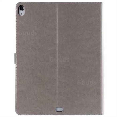 Embossing Flower Girl Cat Leather Flip Cover For Apple Ipad Pro 12 9 18 Gray Ipad Pro 12 9 18 Cases Guuds