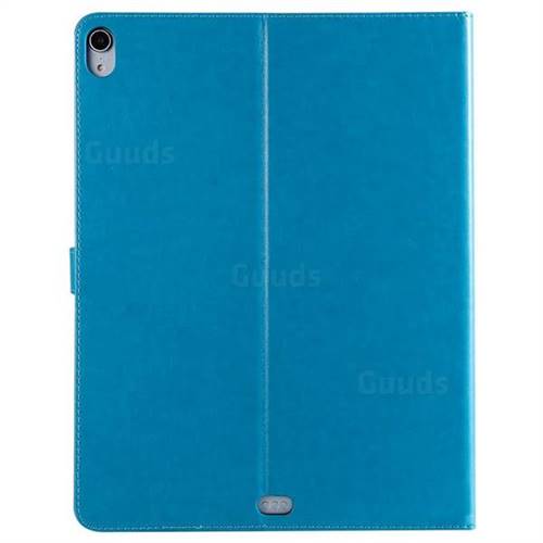Embossing Flower Girl Cat Leather Flip Cover For Apple Ipad Pro 12 9 18 Blue Ipad Pro 12 9 18 Cases Guuds