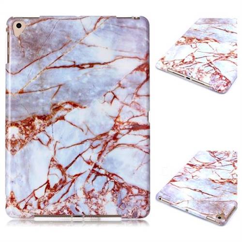 White Stone Marble Clear Bumper Glossy Rubber Silicone Phone Case for iPad Pro 9.7 2016 9.7 inch