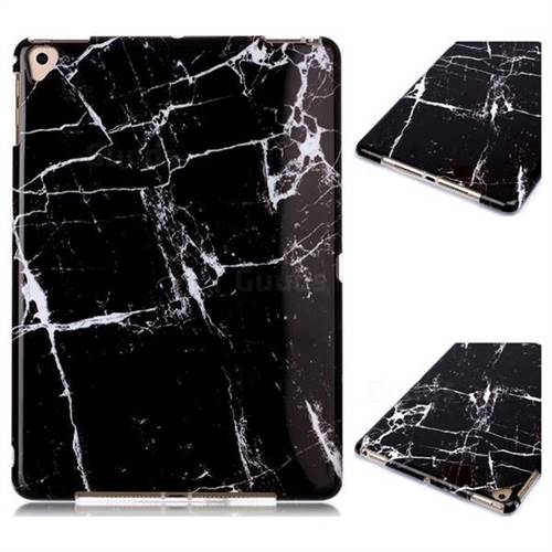 Black Stone Marble Clear Bumper Glossy Rubber Silicone Phone Case for iPad Pro 9.7 2016 9.7 inch