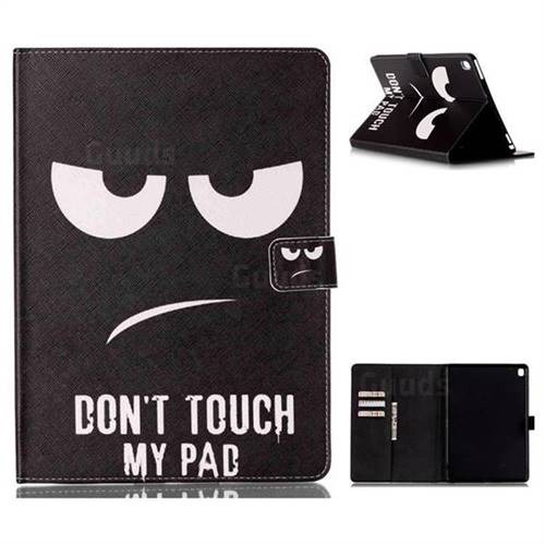 Do Not Touch My Phone Folio Stand Leather Wallet Case for iPad Pro 9.7 2016 9.7 inch