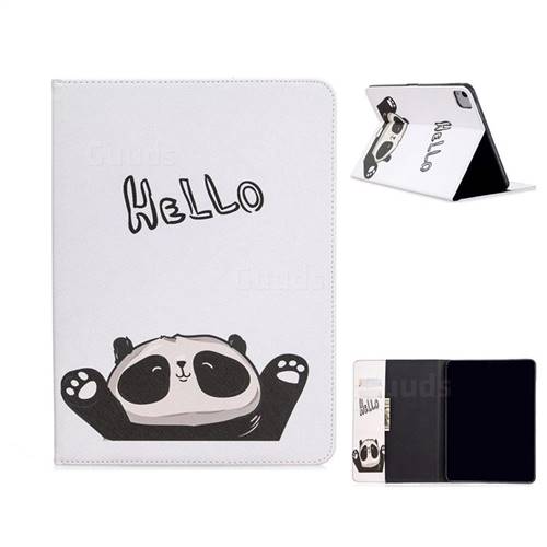 Hello Panda Folio Stand Tablet Leather Wallet Case for Apple iPad Pro 11 (2020)
