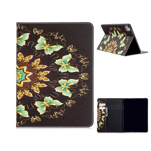 Circle Butterflies Folio Stand Tablet Leather Wallet Case for Apple iPad Pro 11 (2020)