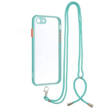 Necklace Cross-body Lanyard Strap Cord Phone Case Cover for iPhone SE 2020 - Blue