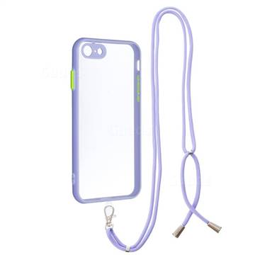 Necklace Cross Body Lanyard Strap Cord Phone Case Cover For Iphone Se Purple Iphone Se Cases Guuds