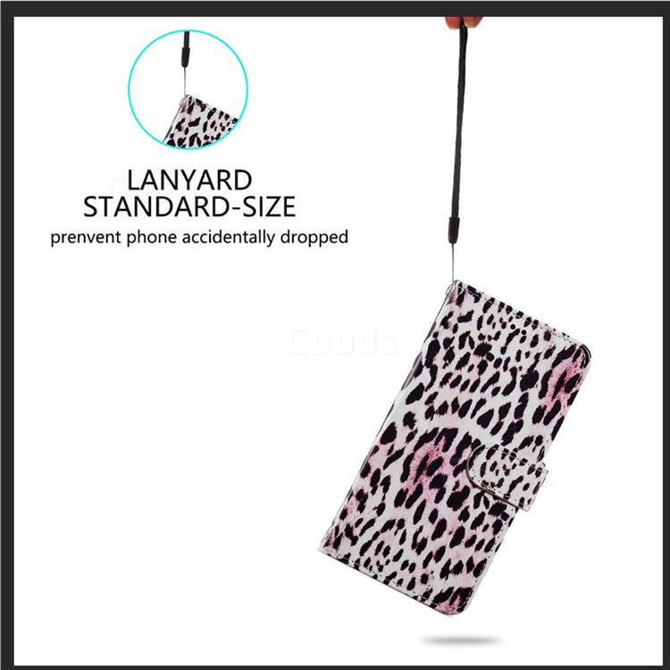 Leopard Smooth Leather Phone Wallet Case for iPhone SE 2020 iPhone SE