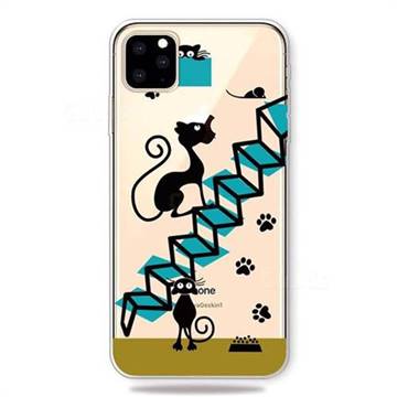 Stair Cat Super Clear Soft TPU Back Cover for iPhone 11 Pro (5.8 inch)