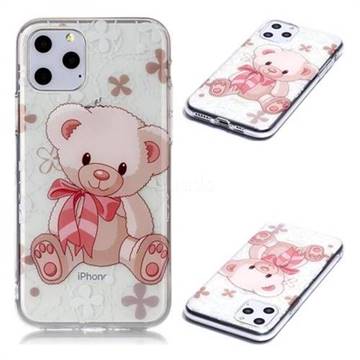 Cute Little Bear Super Clear Soft TPU Back Cover for iPhone 11 Pro (5.8 inch)
