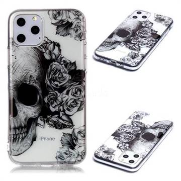 Skull Rose Super Clear Soft TPU Back Cover for iPhone 11 Pro (5.8 inch)