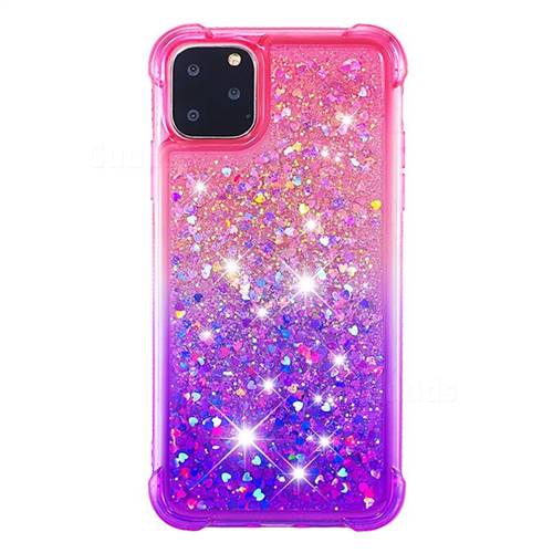 Rainbow Gradient Liquid Glitter Quicksand Sequins Phone Case For