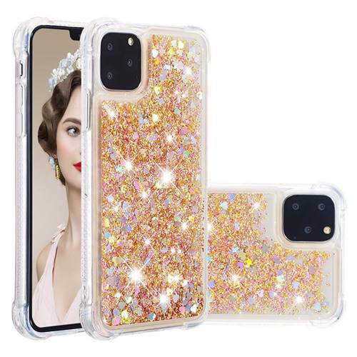 Dynamic Liquid Glitter Sand Quicksand Star TPU Case for iPhone 11 Pro (5.8 inch) - Diamond Gold