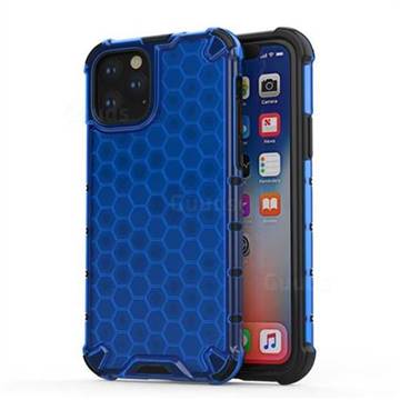 Honeycomb TPU + PC Hybrid Armor Shockproof Case Cover for iPhone 11 Pro (5.8 inch) - Blue