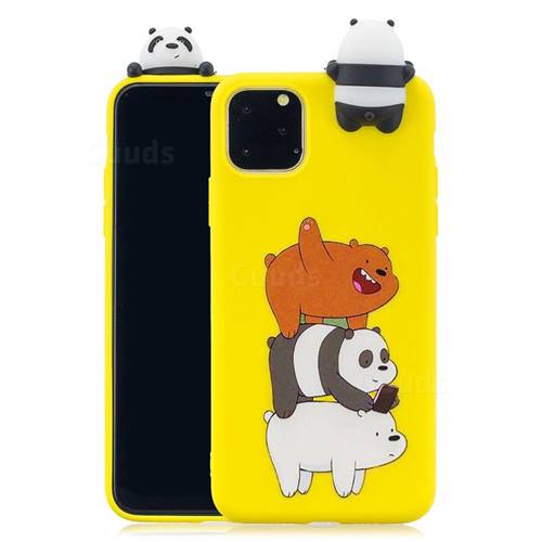 Striped Bear Soft 3D Climbing Doll Soft Case for iPhone 11 Pro (5.8 inch)