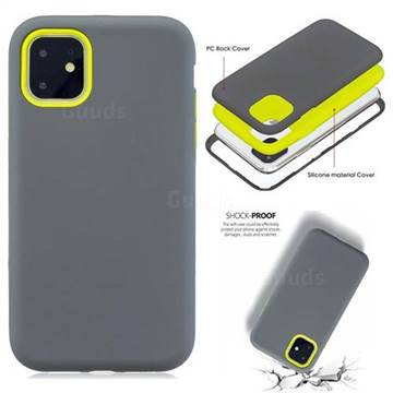 Matte PC + Silicone Shockproof Phone Back Cover Case for iPhone 11 Pro (5.8 inch) - Gray